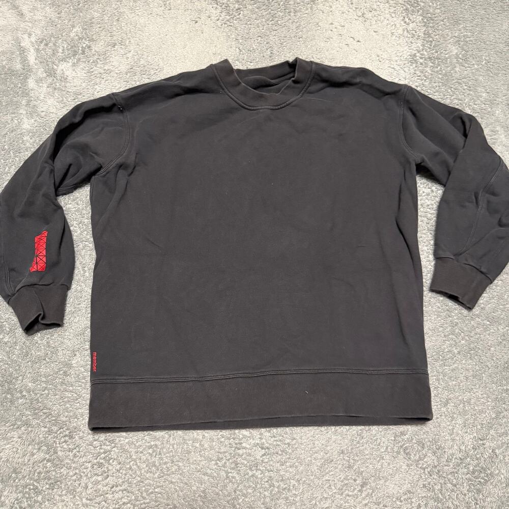Lululemon Sweatshirt Womens 6-8 ?Black Red Member Fleece Perfectly Oversized